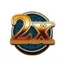 2X Wild Multiplier Symbol